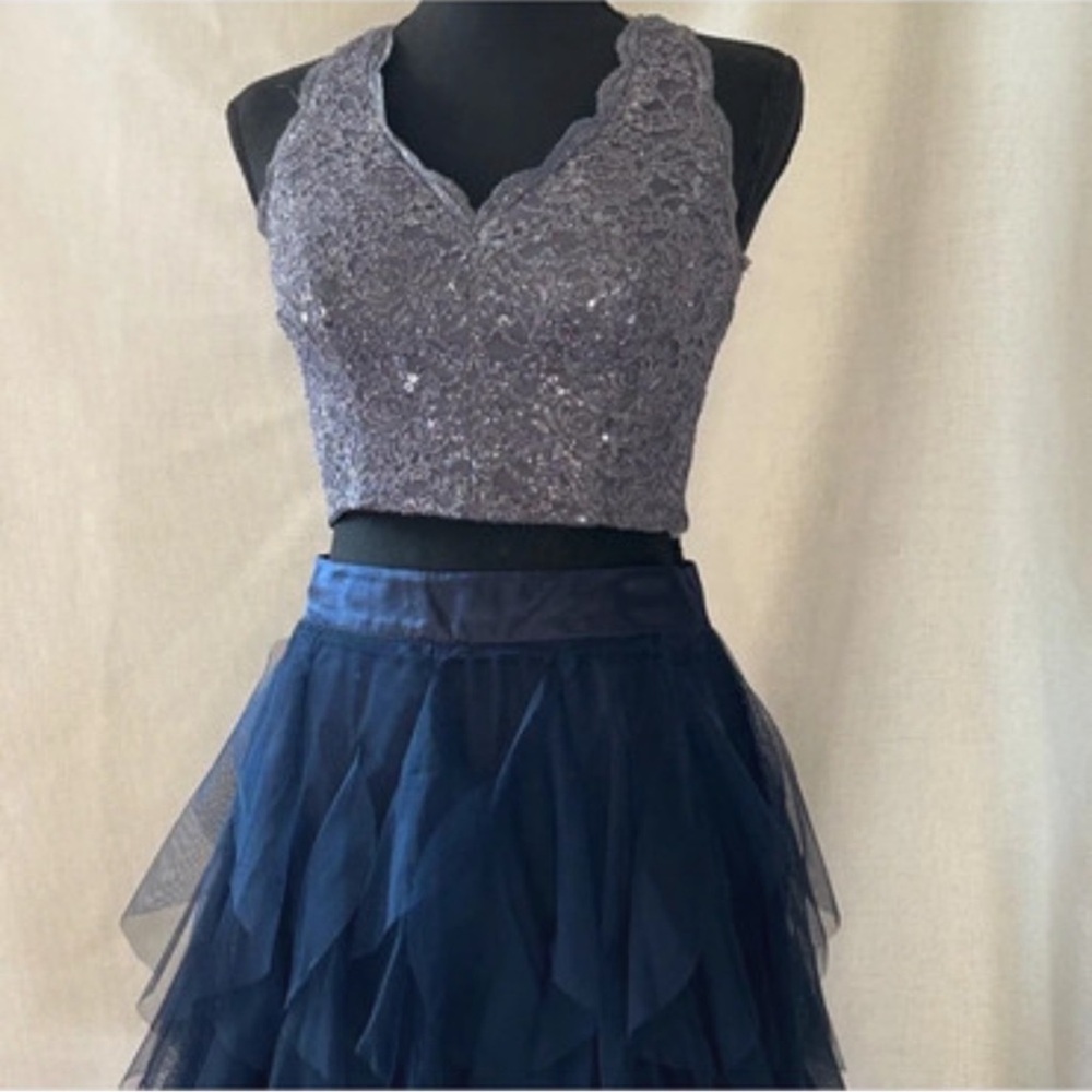 Teeze Me Mini Skirt Set Navy Size 0